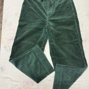 Madewell women’s corduroy slim Emmett wide-Leg crop jeans size 26